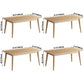 Modern Style Rubberwood Solid Wood Dining Table Brown Rectangle Table with 4 Legs for Home Use Clearhalo ' dining_table' 'Dining Tables & Seating' 'Dining Tables' 'furn' 'furn_dining_table' 'Furniture' 'furniture_dining_table' 'Kitchen & Dining Furniture' 'kitchen&dining_furn' 'kitchen' 'kitchen_dining_table' 1200x1200_616a1119-e731-4ea2-9c09-b3ecaa74e0cf