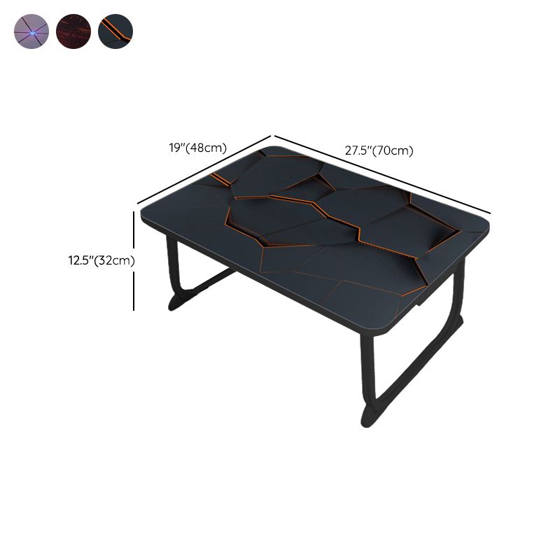 Forme rectangulaire Bureau de bureau de style moderne de forme moderne avec 2 lames pour la maison