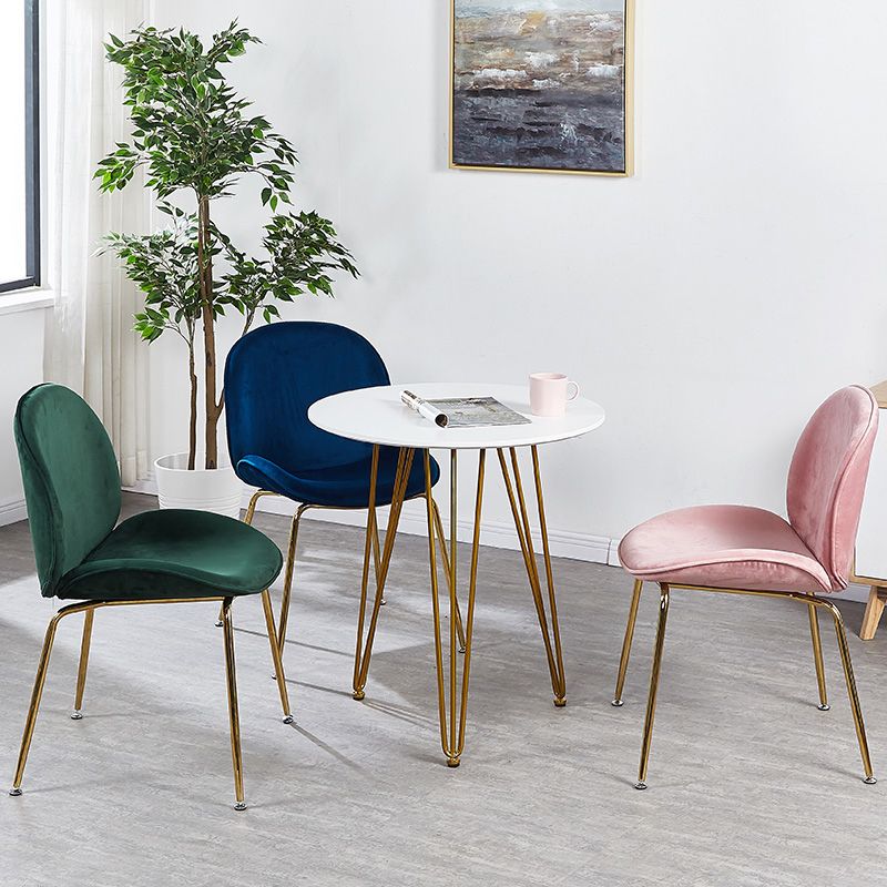 Glam Style Dining Chair Upholstered Dining Side Chair for Dining Room Clearhalo 'Dining Chairs' 'Dining Tables & Seating' 'dining_chair' 'furn' 'furn_dining_chair' 'Furniture' 'furniture_dining_chair' 'Kitchen & Dining Furniture' 1200x1200_616a80ec-fa51-4e42-b93f-1d38cf18ce16