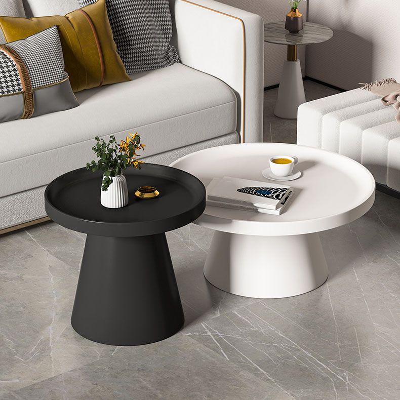 Metal Accent Side Table Table Pedestal Tray Top Side End Snack Table Clearhalo 'Coffee & Accent Tables' 'End & Side Tables' 'end_side_tables' 'furn' 'furn_end_side_tables' 'Furniture' 'Living Room Furniture' 1200x1200_616dc526-e796-43c1-bfa3-7448cfe5a2a1