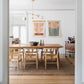 Modern 1/10 Pieces Dining Set Rectangle Pine Wood Dining Table for Dining Room
