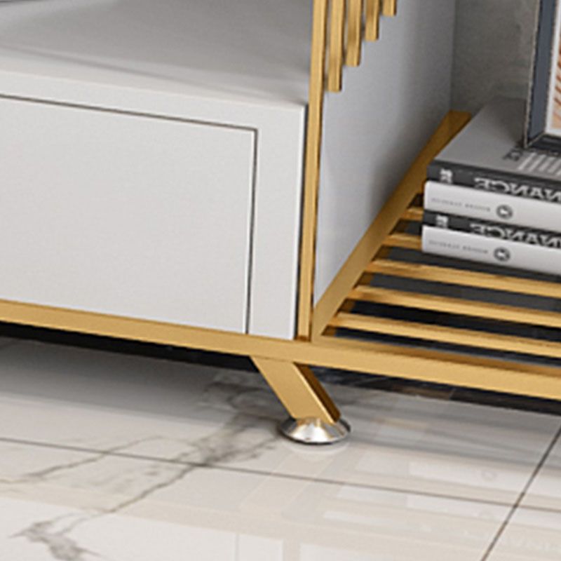 Glam Slate Top TV Media Stand 2-Drawer Media Console with Shelves Clearhalo 'furn' 'furn_tv_stands_entertainment_centers' 'Furniture' 'Living Room Furniture' 'TV Stands & Entertainment Centers' 'TV Stands & Media Storage Furniture' 'tv_stands_entertainment_centers' 1200x1200_6172e769-35ce-476e-a97c-8c707a6c2a4c