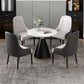 Metal Modern Round Dining Table Sintered Stone Table for Dining Room and Kitchen Clearhalo 'Dining Tables & Seating' 'Dining Tables' 'dining_table' 'furn' 'furn_dining_table' 'Furniture' 'furniture_dining_table' 'Kitchen & Dining Furniture' 1200x1200_6177b593-0f37-46a0-b52c-e11ad70ccfd0