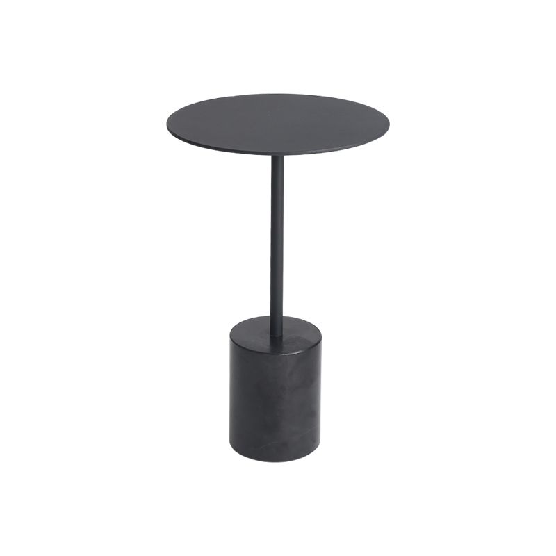 Marble Pedestal End Table Metal Black/ Gold Round Side End Table Clearhalo 'Coffee & Accent Tables' 'End & Side Tables' 'end_side_table' 'end_side_tables' 'furn' 'furn_end_side_tables' 'Furniture' 'furniture_end_side_table' 'Living Room Furniture' 1200x1200_61797e3b-b146-4dc2-bbdd-c2466170c426