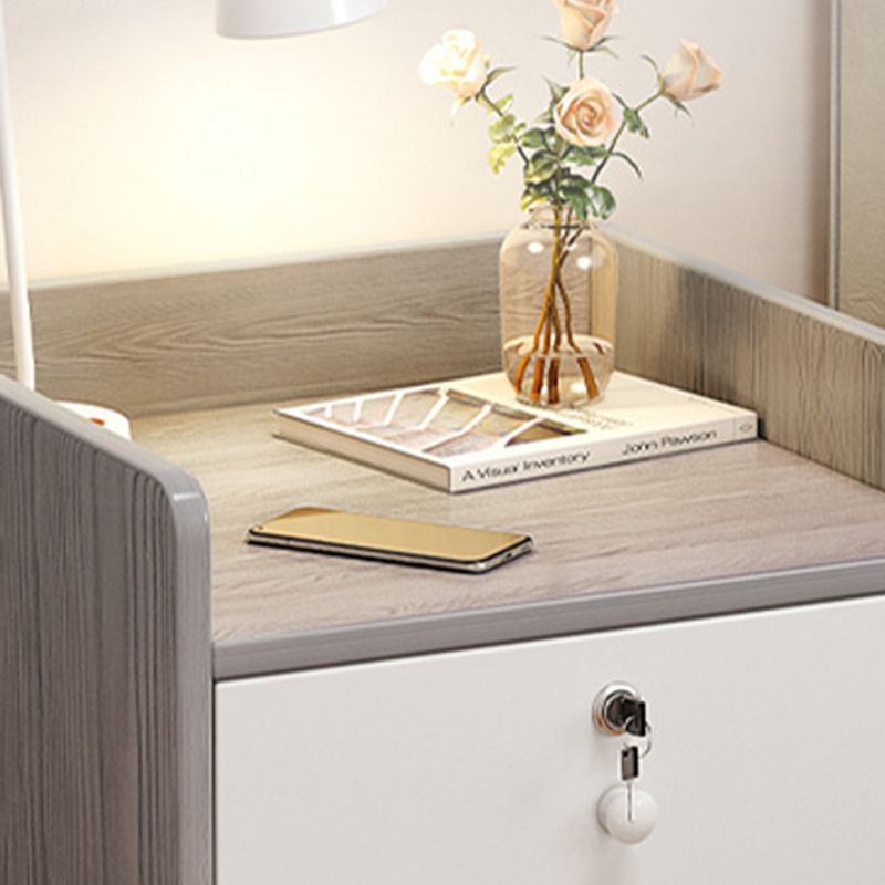 Moderna mesa de acento nocturno acabado antiguo de almacenamiento abierto gabinete de noche