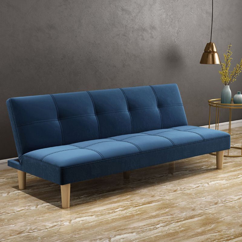 Modern Convertible Armless Sofa Velvet Biscuit Back 2/3-seat Sofa Clearhalo 'furn' 'furn_sofas' 'Furniture' 'furniture_sofas' 'kitchen' 'kitchen_sofas' 'Living Room Furniture' 'Sofa' 'sofas' 1200x1200_617d3fed-5249-4952-8832-e1c8b13a9588