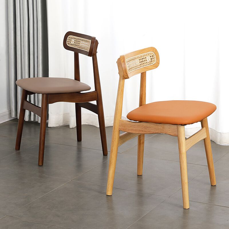 Traditional Wood Dining Kitchen Room Side Chair Open Back Chair Clearhalo ' kitchen&dining_furn' 'Dining Chairs' 'Dining Tables & Seating' 'dining_chair' 'furn' 'furn_dining_chair' 'Furniture' 'furniture_dining_chair' 'Kitchen & Dining Furniture' 'kitchen' 1200x1200_617db7c3-1dec-4848-9077-1f982113d5a1