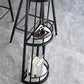 Free Form Bar Set 1/2/3 Pcs Stone and Iron Bar Table with Armless Bar Stools Clearhalo 'Bar Furniture' 'furn' 'furn_home_bar_bar_sets' 'Furniture' 'Home Bars & Bar Sets' 'home_bar_bar_sets' 'Kitchen & Dining Furniture' 1200x1200_617e98c6-9d8f-4f35-8308-86795ab3a0b9