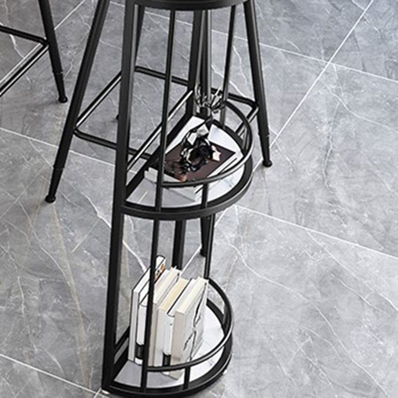 Free Form Bar Set 1/2/3 Pcs Stone and Iron Bar Table with Armless Bar Stools Clearhalo 'Bar Furniture' 'furn' 'furn_home_bar_bar_sets' 'Furniture' 'Home Bars & Bar Sets' 'home_bar_bar_sets' 'Kitchen & Dining Furniture' 1200x1200_617e98c6-9d8f-4f35-8308-86795ab3a0b9