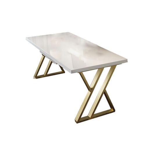 Escritorio de madera sólida Desk White and Gold Desk Pine Tastre