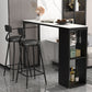 Industrial Rectangle Sintered Stone Table Bar Counter Table for Home Clearhalo 'Bar Furniture' 'Bar Tables' 'bar_tables' 'furn' 'furn_bar_tables' 'Furniture' 'furniture_bar_tables' 'Kitchen & Dining Furniture' 1200x1200_61816d5d-caf4-40d9-a03e-e1228ee6bd00