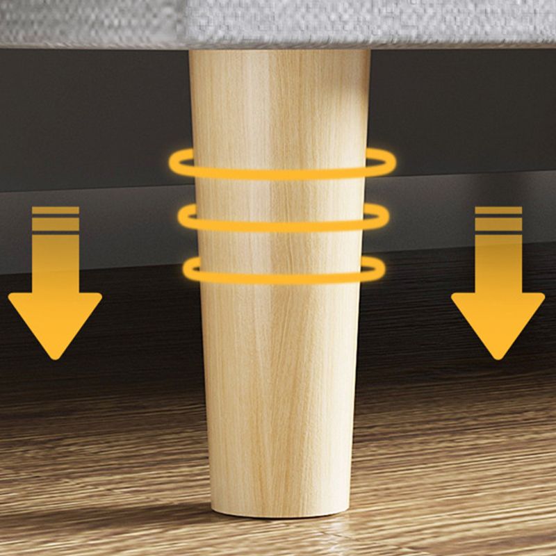 Fabric Modern Tight Back Sofa 31.49" High Armless Sofa for Living Room