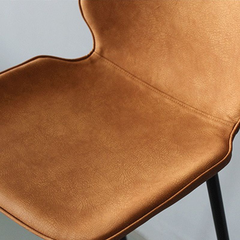 Tabouret de bar en cuir en métal de style moderne pour barre de cuisine