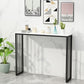 Modern Bar Dining Table Rectangle Bar Height Cocktail Table in Iron Base Clearhalo 'Bar Furniture' 'Bar Tables' 'bar_tables' 'furn' 'furn_bar_tables' 'Furniture' 'furniture_bar_tables' 'Kitchen & Dining Furniture' 1200x1200_61837115-5938-4e7f-9adb-6ec4aae74621