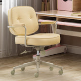 Modern Padded Arms Office Chair Leather No Distressing Ergonomic Desk Chair Clearhalo 'furn' 'furn_office_chair' 'Furniture' 'Office Chairs' 'Office Furniture' 'office_chair' 1200x1200_61847fa5-f2b2-4f64-8123-9c81cbe90dc0