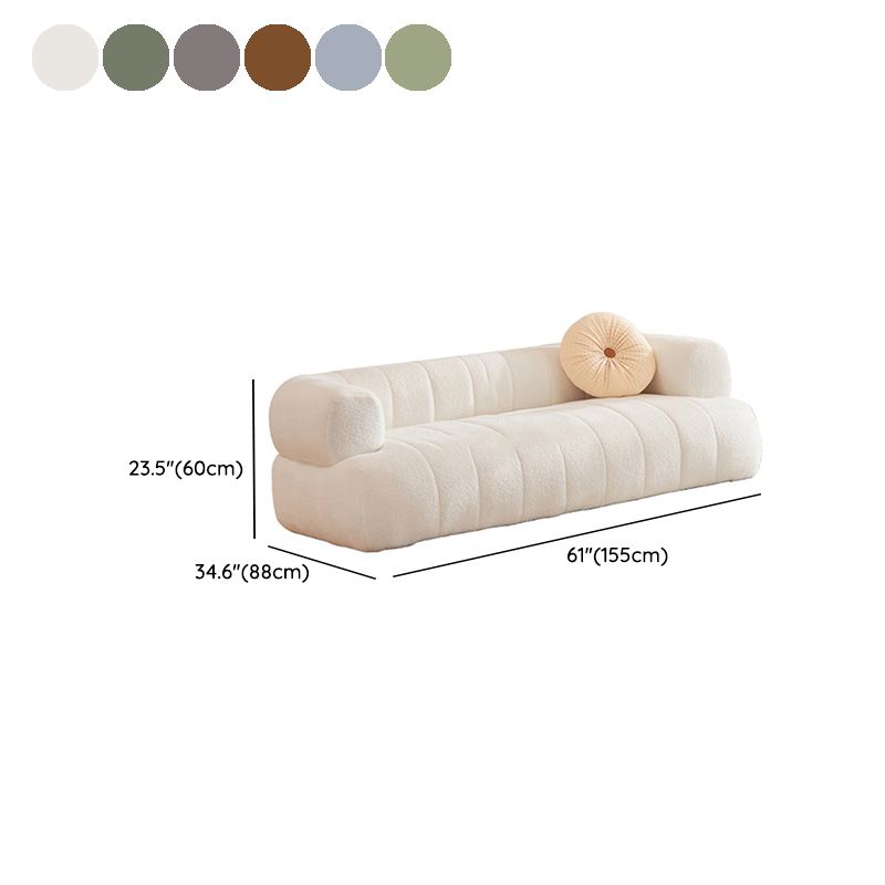Sofa en laine de bras encastré Scandinave 23,6 "High Sofa avec oreillers