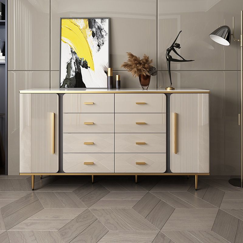 Glam Combo Dresser Wood Storage Chest Dresser with Metal Feet for Bedroom Clearhalo 'Bedroom Furniture' 'Dressers & Chests' 'dressers_chests' 'furn' 'furn_dressers_chests' 'Furniture' 1200x1200_618ae4d0-994b-442c-b9b8-22651fd49517