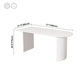 Free Form White Tone Dining Table Contemporary Dinette Table with Double Pedestal Base Clearhalo ' dining_table' 'Dining Tables & Seating' 'Dining Tables' 'furn' 'furn_dining_table' 'Furniture' 'furniture_dining_table' 'Kitchen & Dining Furniture' 'kitchen&dining_furn' 'kitchen' 'kitchen_dining_table' 1200x1200_618b9c87-6125-4cda-b27c-e4ffc454b34d