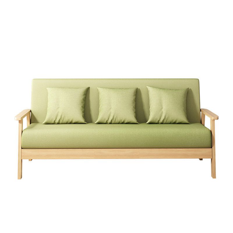 Fabric Square Arm Slipcovered 2/3 Seat Sofa Solid Color Sofa for Apartment Clearhalo 'Furniture' 'furniture_sofas' 'kitchen' 'kitchen_sofas' 'Living Room Furniture' 'Sofa' 'sofas' 1200x1200_618c111c-11c3-4b60-a2eb-658cc7bfdb46