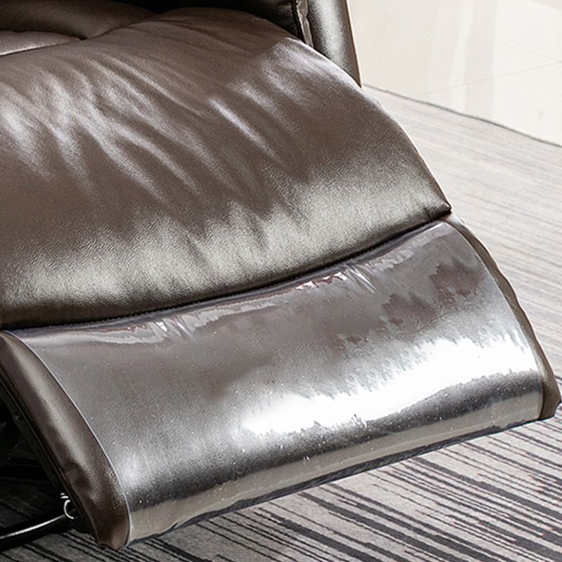 Sedia reclinabile in pelle di metà secolo reclinabile standard a colori solidi