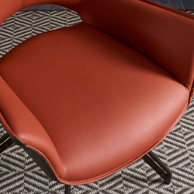 Modern Metal Dining Room Chair Swivel Side Arm Chair for Restaurant Use Clearhalo ' kitchen&dining_furn' 'Dining Chairs' 'Dining Tables & Seating' 'dining_chair' 'furn' 'furn_dining_chair' 'Furniture' 'furniture_dining_chair' 'Kitchen & Dining Furniture' 'kitchen' 1200x1200_618d2da2-3180-42c3-a02c-77c263ac06b8