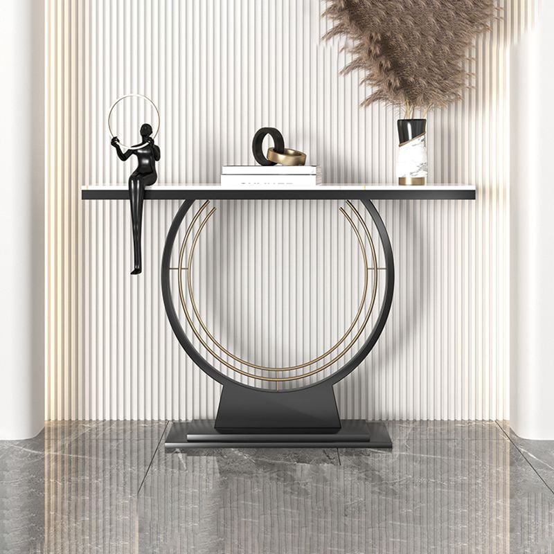 Tavolo da console bianco pietra 12 pollici di divano console contemporanea