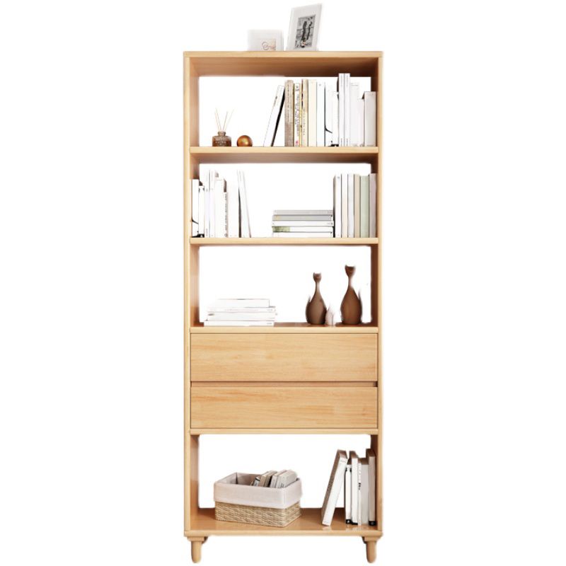 4-Shelf Wood Standard Bookcase Contemporary Book Shelf,67''H x 23.6''W Clearhalo 'Bookcases' 'furn' 'furn_bookcases' 'Furniture' 'furniture_bookcases' 'kitchen' 'kitchen_bookcases' 'Living Room Furniture' 'Office Furniture' 1200x1200_618d6186-1f31-454b-b13d-e00b839b555d