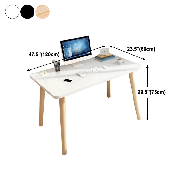 Wooden Home Writing Desk Modern Style Parsons Base Office Desk Clearhalo 'furn' 'furn_office_desk' 'Furniture' 'furniture_office_desk' 'Office Desks' 'Office Furniture' 'office_desk' 1200x1200_618d90bb-4a7e-4425-b389-5fd730bf7053