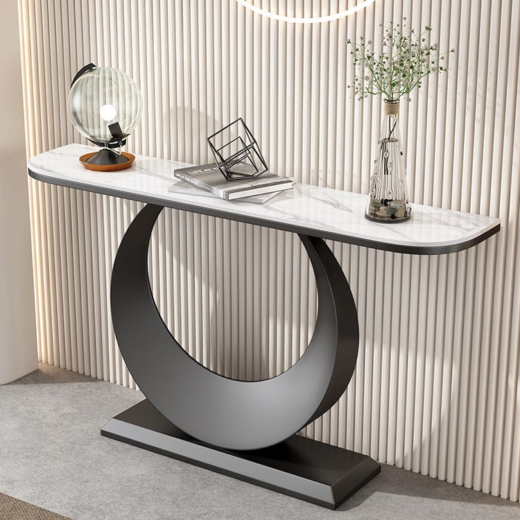 Tabella dell'accento console glam da 31,5 "tavolo da divano console di finitura antica