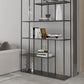Minimalist Open Metal Etagere Bookcase with Rectangular Shelves Bookcase Clearhalo 'Bookcases' 'Furniture' 'furniture_bookcases' 'kitchen' 'kitchen_bookcases' 'Living Room Furniture' 'Office Furniture' 1200x1200_6192cdaa-44ae-4b5f-856e-691b568b4d7c