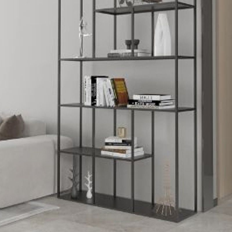 Minimalist Open Metal Etagere Bookcase with Rectangular Shelves Bookcase Clearhalo 'Bookcases' 'Furniture' 'furniture_bookcases' 'kitchen' 'kitchen_bookcases' 'Living Room Furniture' 'Office Furniture' 1200x1200_6192cdaa-44ae-4b5f-856e-691b568b4d7c