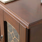 Porta della credenza in stile glam in legno massiccio e sideboard del cassetto per soggiorno
