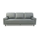 Contemporary Pillow Back Couch Leather Sofa with Solid Wood Legs Clearhalo 'Furniture' 'furniture_sofas' 'Living Room Furniture' 'Sofa' 'sofas' 1200x1200_6193fe8a-4c8e-4874-b2b4-a7631e104f79