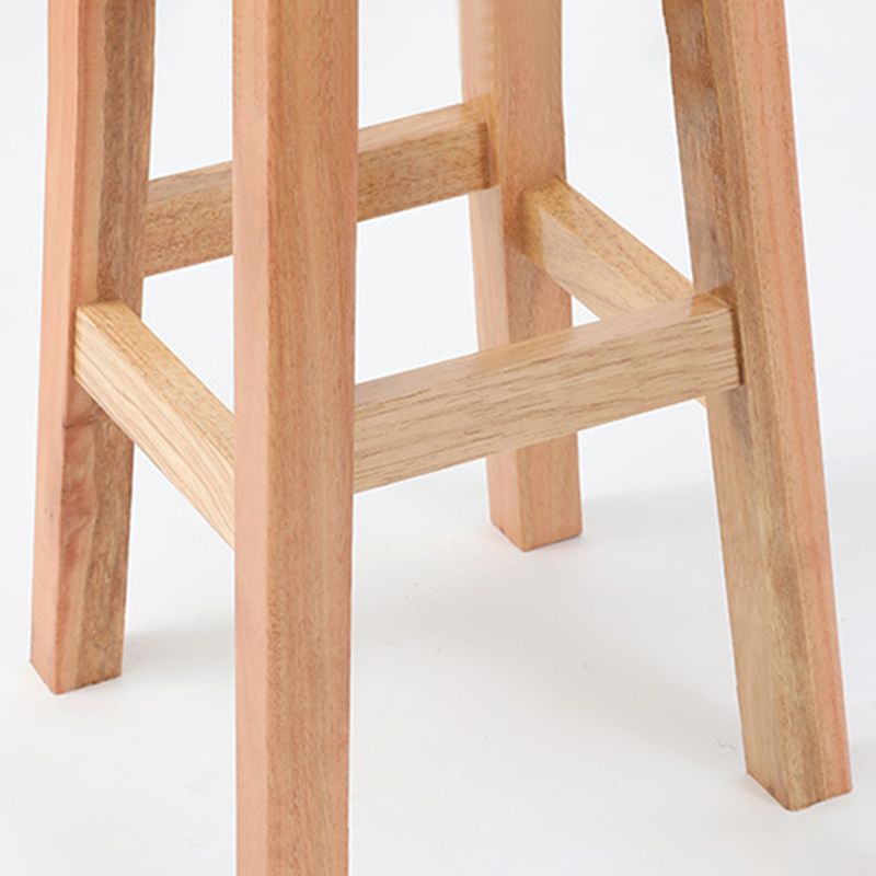 Contemporary Wood Stool Round Stool in Matte Finish for Indoor Clearhalo 'Bar Furniture' 'Bar Stools' 'bar_stools' 'furn' 'furn_bar_stools' 'Furniture' 'Kitchen & Dining Furniture' 1200x1200_6194cf62-b929-416f-92d1-ee8a896262f6