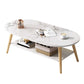 Wood Coffee Table No Distressing Single Coffee Table with Shelf Clearhalo 'Coffee & Accent Tables' 'Coffee Tables' 'coffee_tables' 'furn' 'furn_coffee_tables' 'Furniture' 'Living Room Furniture' 1200x1200_6197ec26-a230-4440-9f00-8c3bd48f1f1a