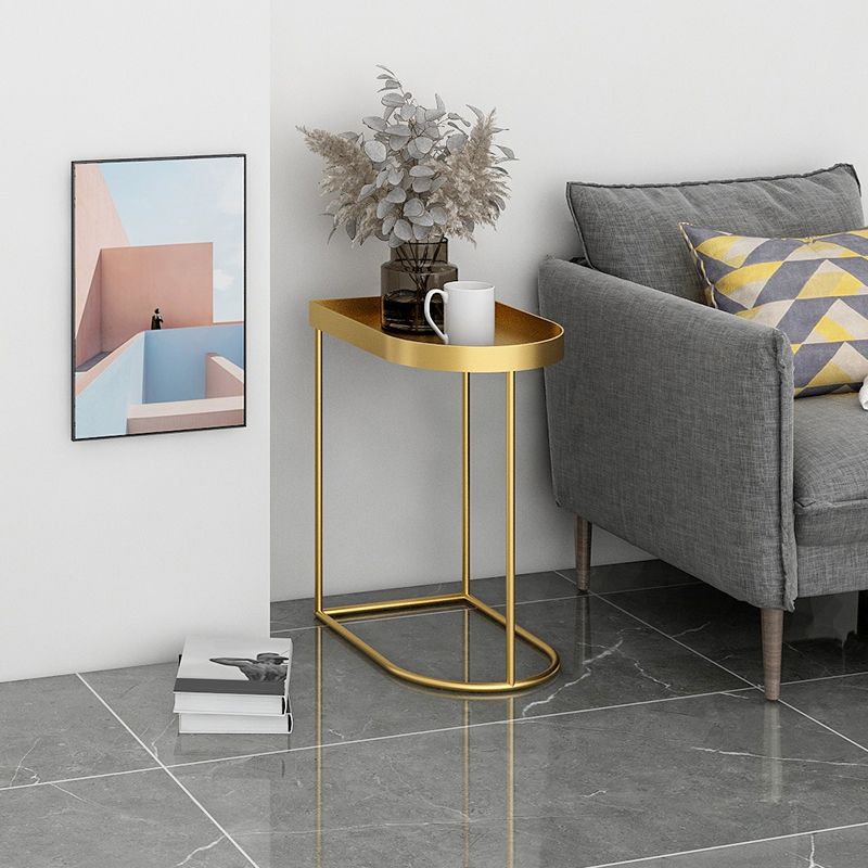 Mid-Century Tray Top Corner Table Frame Metal Side End Table Clearhalo 'Coffee & Accent Tables' 'End & Side Tables' 'end_side_tables' 'furn' 'furn_end_side_tables' 'Furniture' 'Living Room Furniture' 1200x1200_61998e6b-c32f-4f2f-a680-5ad5536d527c