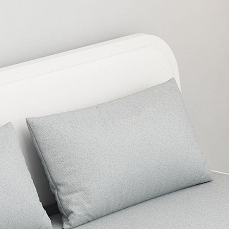 コンテンポラリー33.46 "Hフェイクレザーアームレスソファベッドストレージ付きアパート用