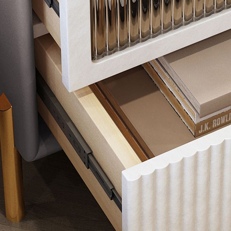 Table table de chevet de table de glamour classique pour chambre à coucher