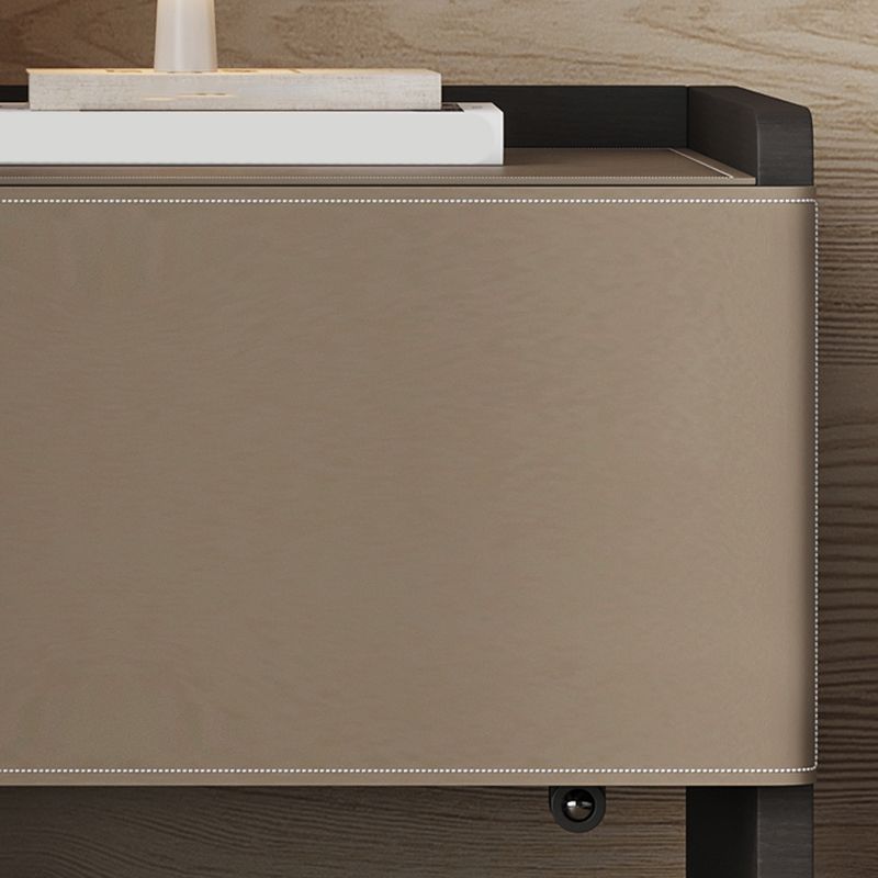 20 "lang 1 - lade nachtkastje modern faux lederen nachtkastje