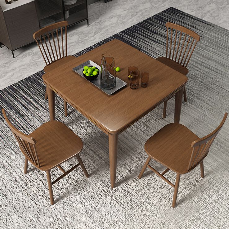 Modern Style Rubberwood Dinner Table Round Drop-Leaf Table for Home Use Clearhalo ' dining_table' 'Dining Tables & Seating' 'Dining Tables' 'furn' 'furn_dining_table' 'Furniture' 'furniture_dining_table' 'Kitchen & Dining Furniture' 'kitchen&dining_furn' 'kitchen' 'kitchen_dining_table' 1200x1200_619bb30d-38f4-4cf0-b57f-12a224b3f74e