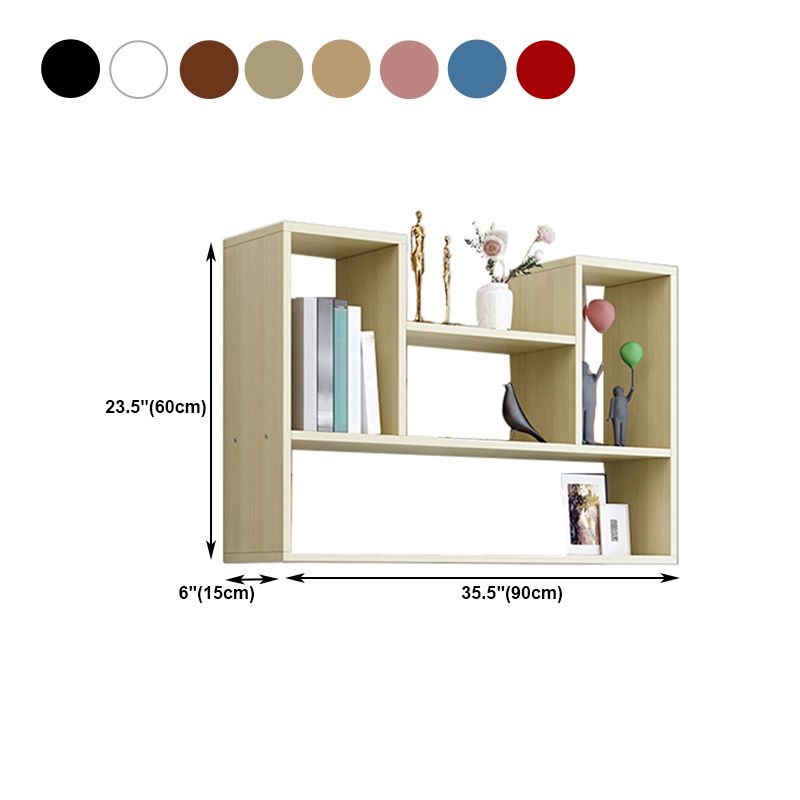 ホームスタディルーム用の壁に取り付けられた本棚スカンジナビアスタイルの本棚