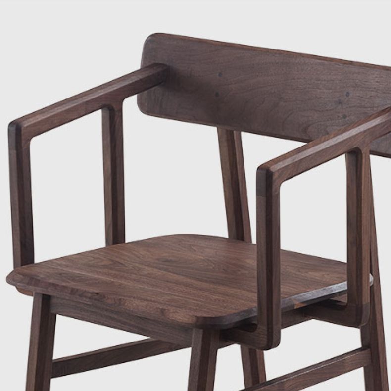 Massiver Holzarm Stuhl offener Essarm Stuhl für Esszimmer