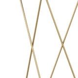 Tavolo da divano console in marmo moderno tavolo da mezza luna con scaffale per la sala