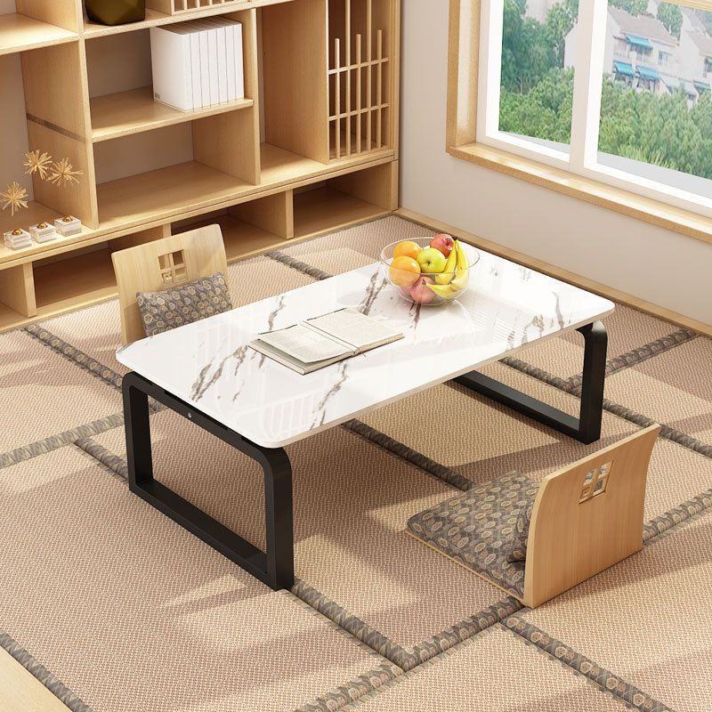 11.8"H Modern Sled Metal Base Square Top Coffee Table for Apartment Clearhalo 'Coffee & Accent Tables' 'Coffee Tables' 'coffee_tables' 'furn' 'furn_coffee_tables' 'Furniture' 'Living Room Furniture' 1200x1200_619f7750-c2d5-413b-bc25-e44985849de2