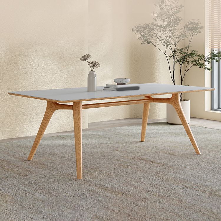 Set di sala da pranzo nordica 1/4/5/6/7 PC Tavolo da pranzo in legno