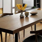 Industrial Dining Table with Brown Pine Rectangle Dining Table for Kitchen without Chair Clearhalo 'Dining Tables & Seating' 'Dining Tables' 'dining_table' 'furn' 'furn_dining_table' 'Furniture' 'Kitchen & Dining Furniture' 1200x1200_61a2e4cd-7de3-409e-9b22-cc92b63665bc
