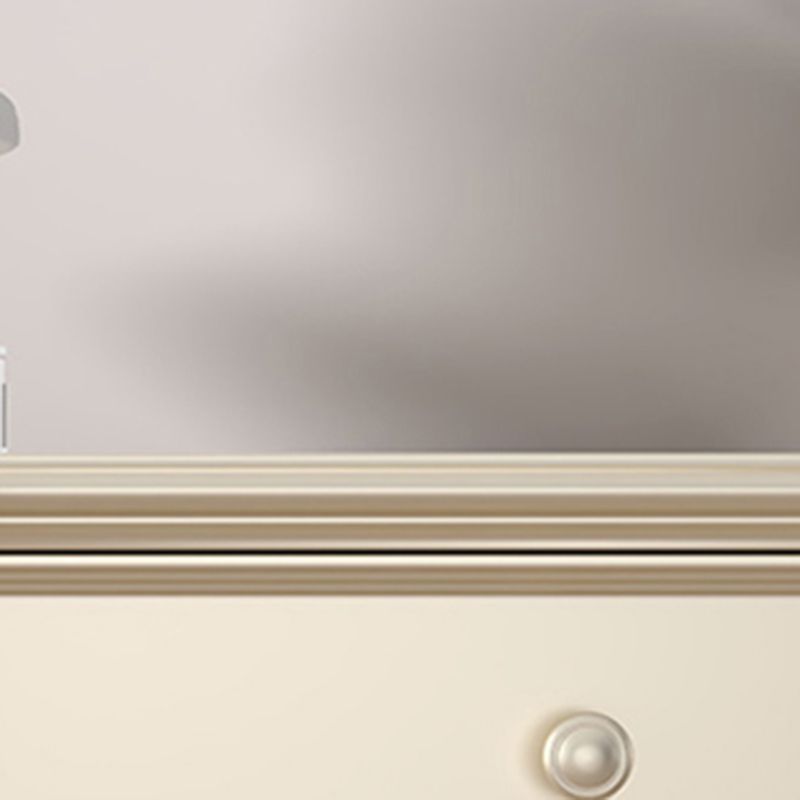 Console di betulla moderna di metà secolo con 4 gambe e scaffali per la sala