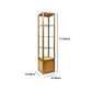 Modern Curio Cabinets Glass Display Cabinet with Locking Doors