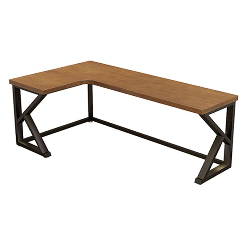 Modern Solid Wood Writing Desk 29.53" Tall Sled Base Corner Office Desk Clearhalo 'furn' 'furn_office_desk' 'Furniture' 'Office Desks' 'Office Furniture' 'office_desk' 1200x1200_61a4f6ec-232f-4326-af0e-dfd5fff6dec1