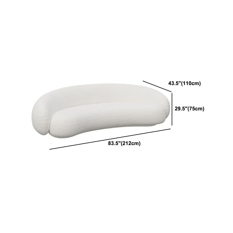 Sofá con brazo inclinado contemporáneo Sofá con respaldo apretado para sala de estar